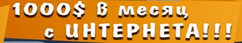 1000$ в месяц с интернета