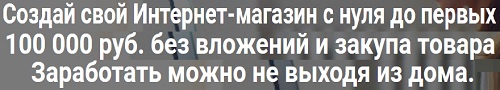 создай свой интернет-магазин с нуля до первых 100 000 руб. без вложений