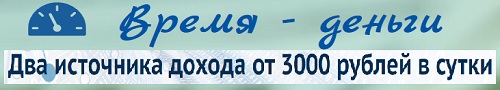 Время- деньги. Два источника дохода от 3000 рублей в сутки