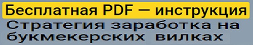 Стратегия заработка на букмекерских вилках